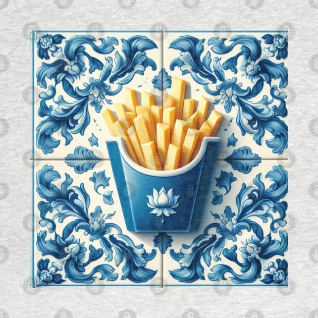 Delft Tile With Fast Food No.2 by artnook